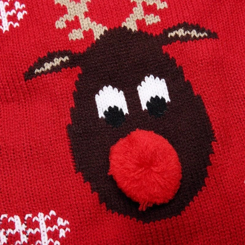 Reindeer sweater for small, medium, and large dogs