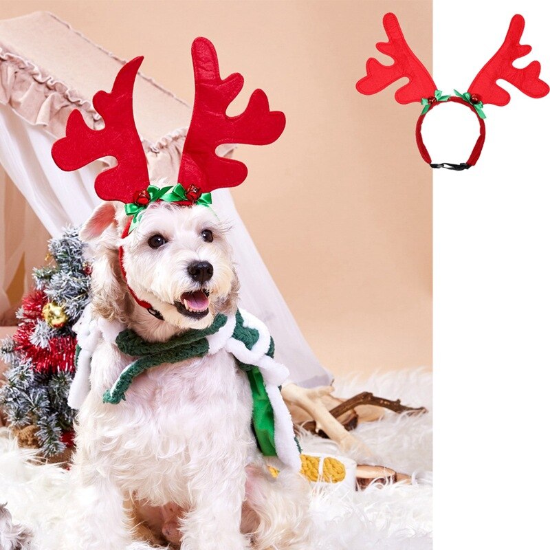 Antler reindeer headbands for Dogs