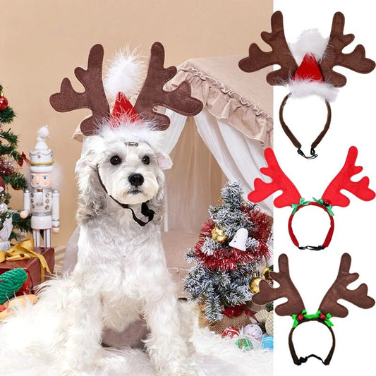 Antler reindeer headbands for Dogs